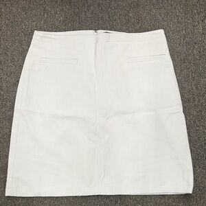 Ann Taylor Classic White Pencil Skirt